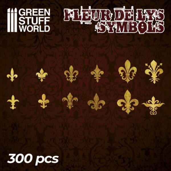Green Stuff World    Etched Brass Fleur de Lys Symbols - 8436574504712ES - 8436574504712