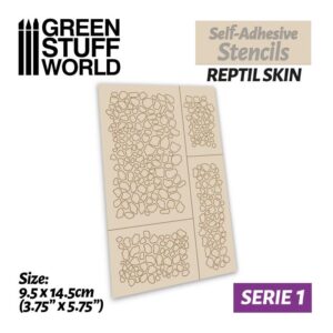 Green Stuff World    Self-adhesive stencils - Reptile skin - 8436574500035ES - 8436574500035