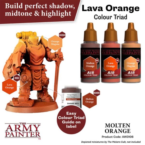 The Army Painter    Warpaint Air: Molten Orange - APAW3106 - 5713799310681
