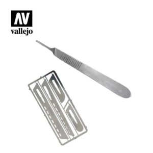 Vallejo    AV Vallejo Tools - Saw Set #1 with Scalpel Handle #4 - VALT06001 - 8429551930130