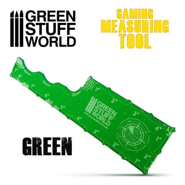 Green Stuff World    Gaming Measuring Tool - Green - 8435646501000ES - 8435646501000