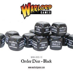 Warlord Games Bolt Action   Bolt Action: Orders Dice pack - Black - 402616009 - 5060917990899