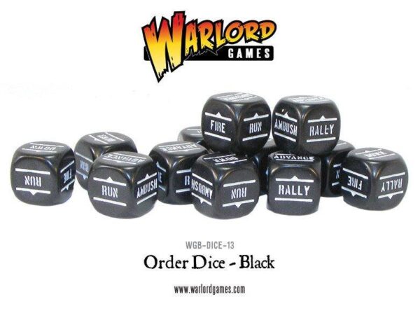 Warlord Games Bolt Action   Bolt Action: Orders Dice pack - Black - 402616009 - 5060917990899