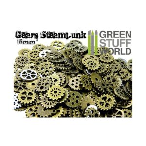 Green Stuff World    SteamPunk GEARS and COGS Beads 85gr *** 15 mm - 8436554366293ES - 8436554366293