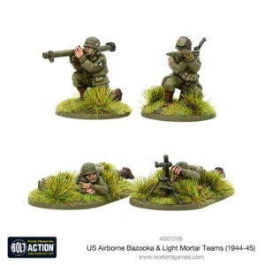 Warlord Games Bolt Action   US Airborne Bazooka and light mortar teams (1944-45) - 403013106 - 5060393709855