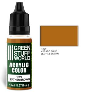 Green Stuff World    Acrylic Color LEATHER BROWN - 8436574501889ES - 8436574501889