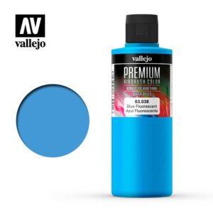 Vallejo    AV Vallejo Premium Color - 200ml - Fluorescent Blue - VAL63038 - 8429551630382