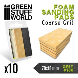 Green Stuff World    Foam Sanding Pads 180 grit - 8435646502687ES - 8435646502687