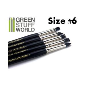 Green Stuff World    Colour Shapers Brushes SIZE 6 - BLACK FIRM - 8436554362172ES - 8436554362172
