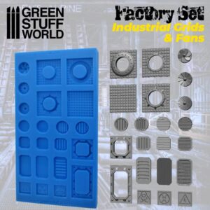 Green Stuff World    Silicone Molds - Grids and Fans - 8436574504521ES - 8436574504521
