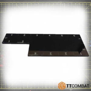 TTCombat    6 Inch Range Ruler - Black - MT014 - 5060504045186