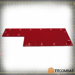 TTCombat    6 Inch Range Ruler - Red - MT010 - 5060504045223