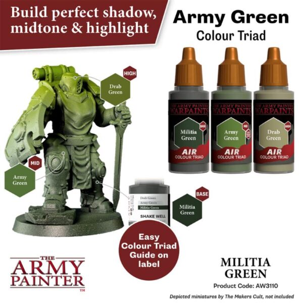 The Army Painter    Warpaint Air: Militia Green - APAW3110 - 5713799311084