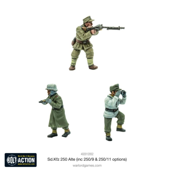 Warlord Games Bolt Action   Sd.Kfz 250 (Alte) half-track (250/1, 250/9 & 250/11 variants) - 402012052 - 5060917990639