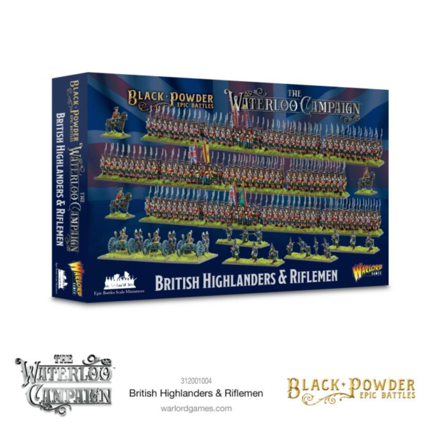 Warlord Games Black Powder Epic Battles   Black Powder Epic Battles: British Highlanders & Riflemen - 312001004 - 5060917990400