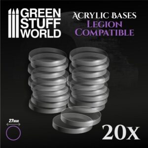 Green Stuff World    Acrylic Bases - Round 27 mm - 8435646502489ES - 8435646502489