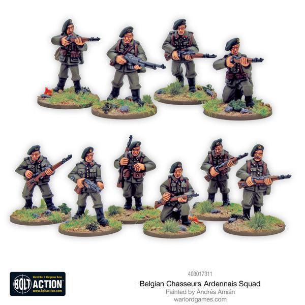 Warlord Games Bolt Action   Belgian Chasseurs Ardennais squad - 403017311 -