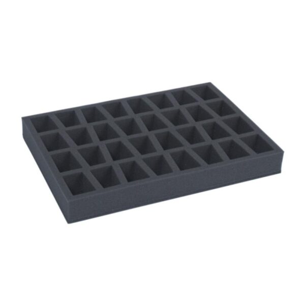 Safe and Sound    Full-size foam tray for 32 miniatures on 40mm bases - SAFE-FT-32M - 5907222526743