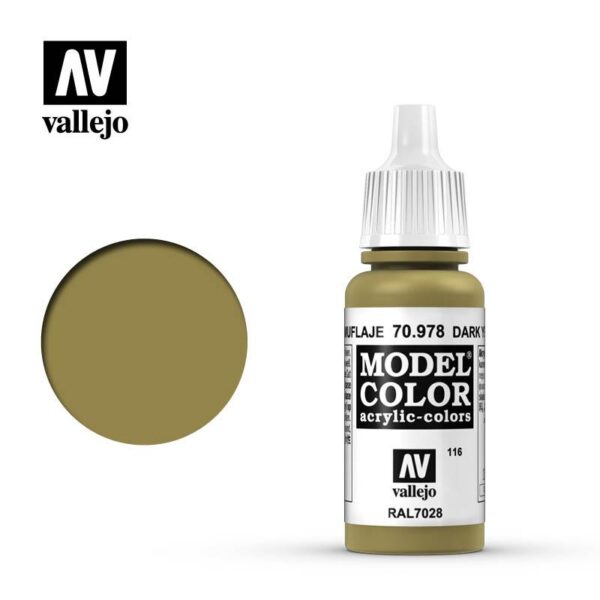 Vallejo    Model Color: Dark Yellow - VAL978 - 8429551709781