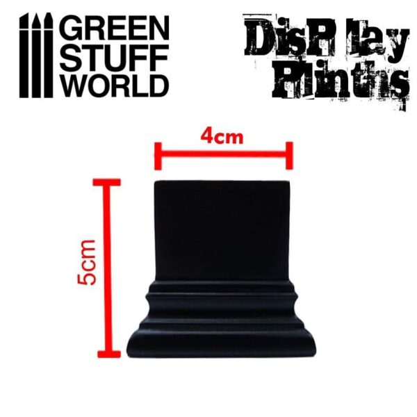 Green Stuff World    Square Top Display Plinth 4x4 cm - Black - 8436574501728ES - 8436574501728