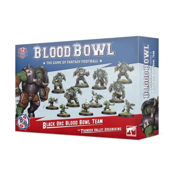 Games Workshop Blood Bowl   Blood Bowl: Black Orc Team - The Thunder Valley Greenskins - 99120909005 - 5011921139354