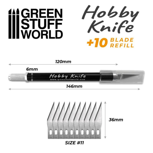 Green Stuff World    Profesional Metal HOBBY KNIFE with spare blades - 8435646505268ES - 8435646505268