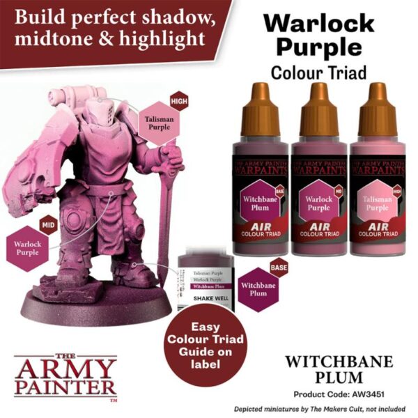 The Army Painter    Warpaint Air: Witchbane Plum - APAW3451 - 5713799345188