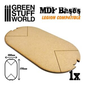 Green Stuff World    MDF Bases - Oval 100x175mm (Legion) - 8435646502335ES - 8435646502335