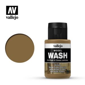 Vallejo    Dark Khaki Green Wash - VAL76520 - 8429551765206