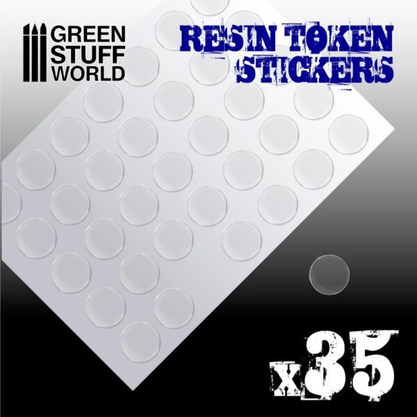 Green Stuff World    35x Resin Token Stickers 25mm - 8436574503944ES - 8436574503944