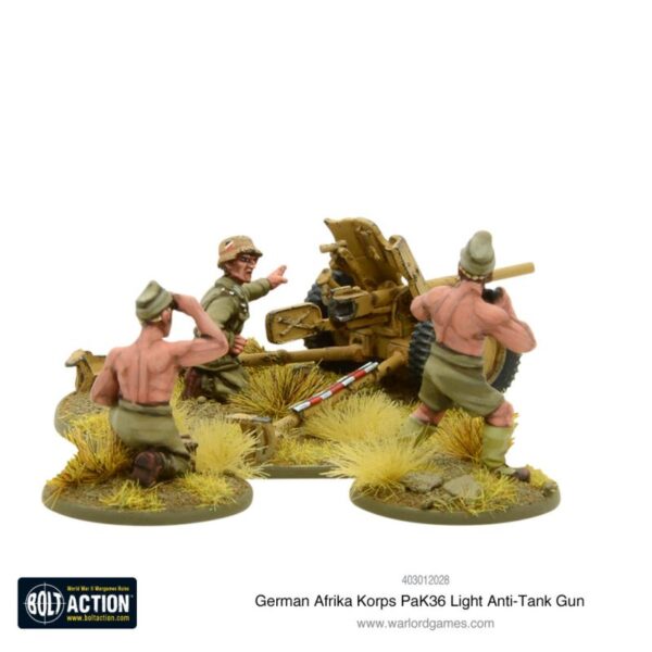 Warlord Games Bolt Action   Afrika Korps Pak 36 light anti-tank gun - 403012028 - 5060572502185