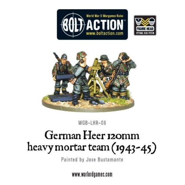 Warlord Games Bolt Action   German Heer 120mm Heavy Mortar - WGB-LHR-06 - 5060200846124