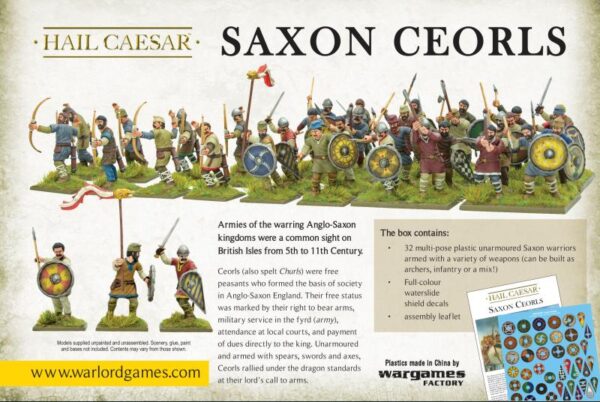 Warlord Games Hail Caesar   Saxon Ceorls - 102013001 - 5060393704942