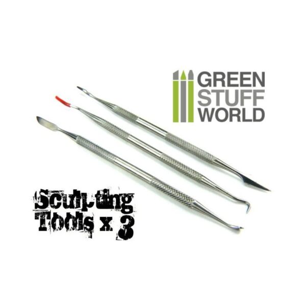 Green Stuff World    3x Sculpting Tools - 8436554360116ES - 8436554360116