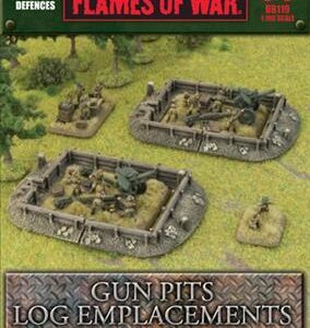 Gale Force Nine    Flames of War: Log Emplacements Gun Pit Markers - BB119 - 9420020216686