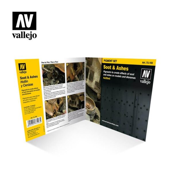 Vallejo    AV Vallejo Pigments Set - Soot & Ashes - VAL73193 - 8429551731935