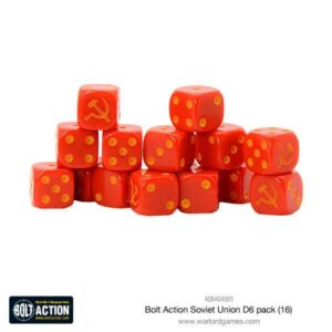 Warlord Games Bolt Action   Soviet Union D6 Dice (16) - 408404001 - 5060393708599