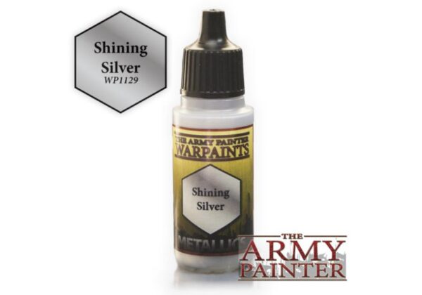 The Army Painter    Warpaint: Shining Silver - APWP1129 - 5713799112902