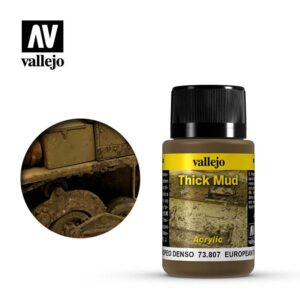 Vallejo    Weathering Effects 40ml - European Thick Mud - VAL73807 - 8429551738071