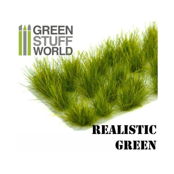 Green Stuff World    Grass TUFTS XL - 12mm self-adhesive - REALISTIC GREEN - 8436554363506ES - 8436554363506