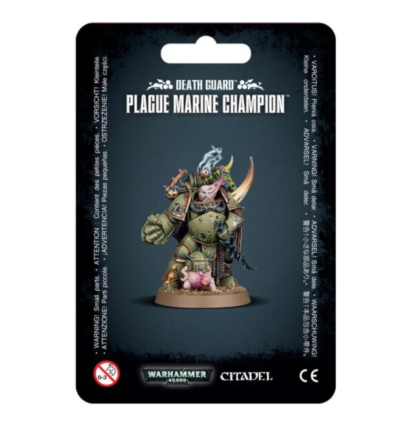Games Workshop Warhammer 40,000   Death Guard: Plague Marine Champion - 99070102022 - 5011921153640