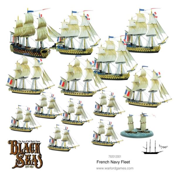 Warlord Games Black Seas   Black Seas: French Navy Fleet (1770-1830) - 792012001 - 5060572505179