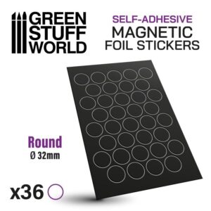 Green Stuff World    Self-Adhesive Magnetic Base: Round - 32mm - 8435646503639ES - 8435646503639