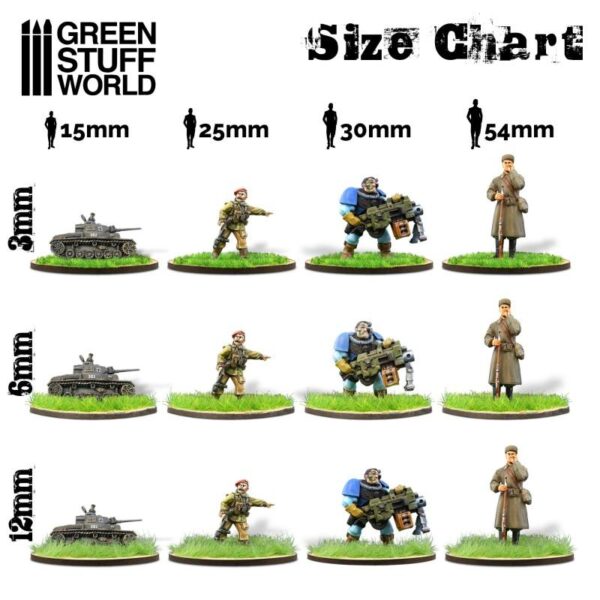 Green Stuff World    Static Grass Flock 12mm - Dark Green - 280 ml - 8436574504460ES - 8436574504460