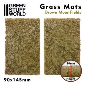 Green Stuff World    Grass Mat Cutouts - Brown Moor Fields - 8436574508383ES - 8436574508383