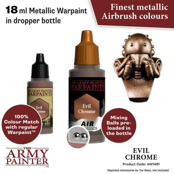 The Army Painter    Warpaint Air: Evil Chrome - APAW1491 - 5713799149182