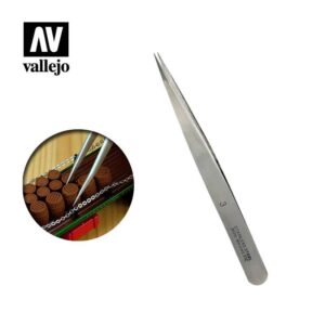 Vallejo    AV Vallejo Tools - #3 Stainless Steel Tweezers - VALT12003 - 8429551930321