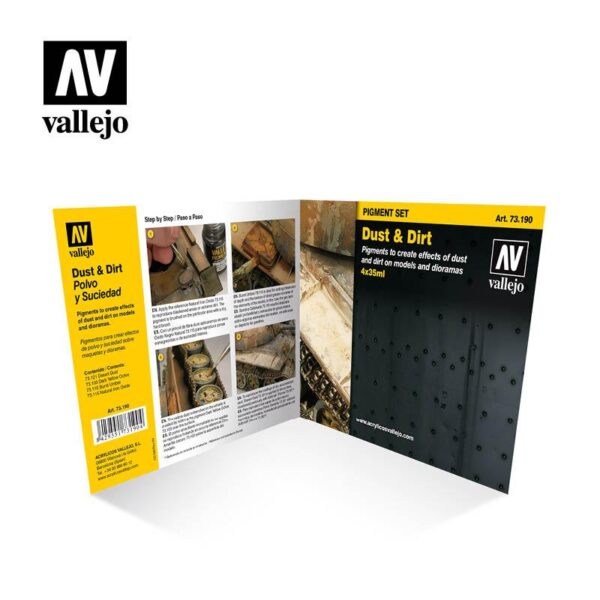 Vallejo    AV Vallejo Pigments Set - Dust & Dirt - VAL73190 - 8429551731904