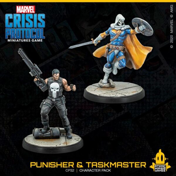 Atomic Mass Marvel Crisis Protocol   Marvel Crisis Protocol: Punisher and Taskmaster - CP32 - 841333109363