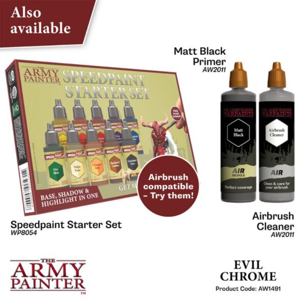 The Army Painter    Warpaint Air: Evil Chrome - APAW1491 - 5713799149182